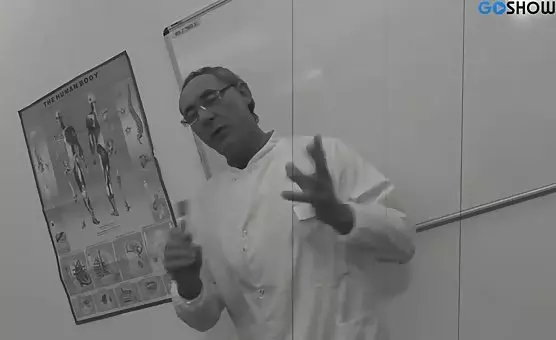 Slutty MILF pleasures herself with a magical vibrator, attracting two eager studs to join the action