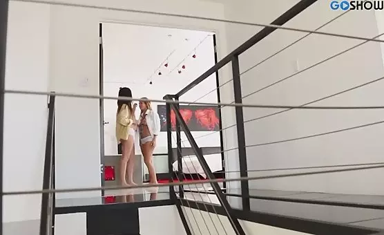 Brunette Lesbians in Bed Hot Clit Action and Tight Ass Licking