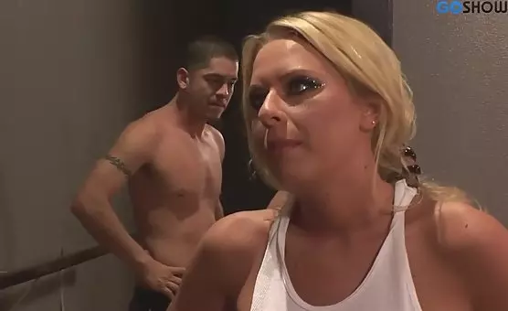 Muscular Guys Blonde CreamPie Surprise